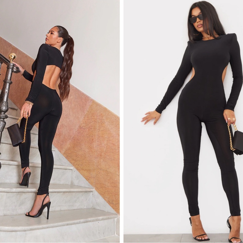Black Back-less jumpsuit